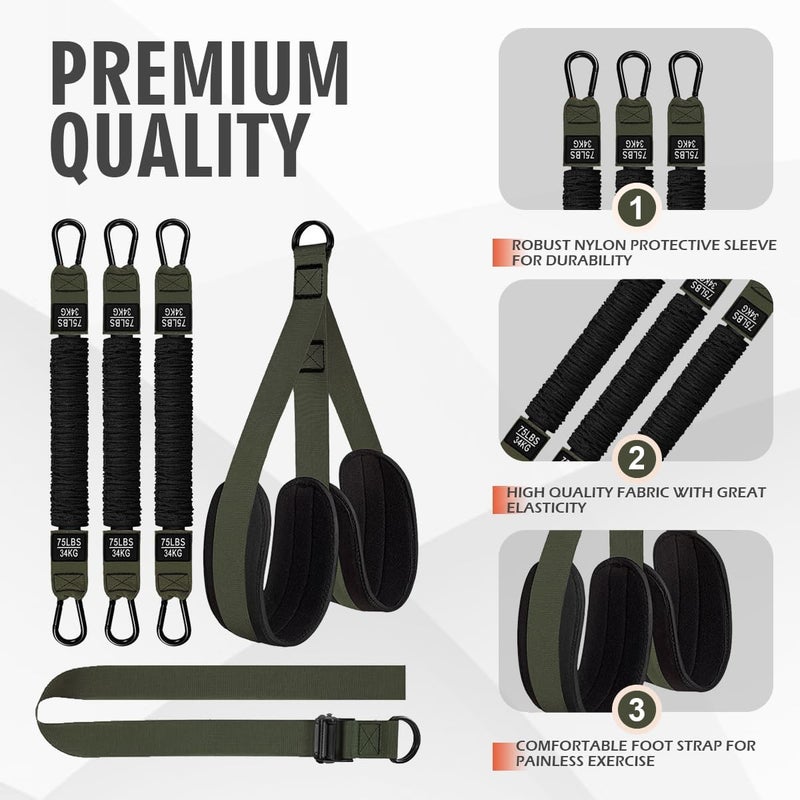 Leekey Resistance Bands, Exercise Bands,Pull Up Assist Bands - Bands for Working Out,Band for Men and Women Fitness Training, Physical Therapy,Home Workouts - Image 5